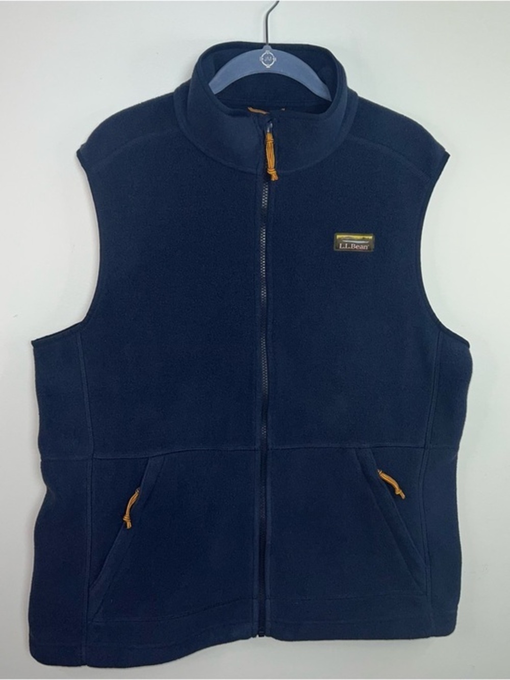 L.L.Bean Mountain Classic Fleece Vest Full Zip Blue Men’s Medium NWT